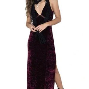 Free People Low Key Crushin Velvet Maxi Dress